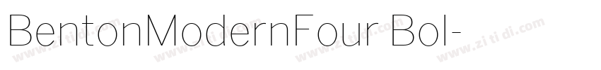BentonModernFour Bol字体转换